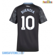 Camisa de time de futebol Aston Villa Emiliano Buendia #10 Replicas 2º Equipamento Feminina 2025-26 Manga Curta